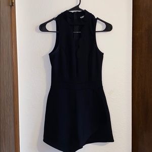 Charlotte Russe Plunge Neck/Tulip Skirt Romper